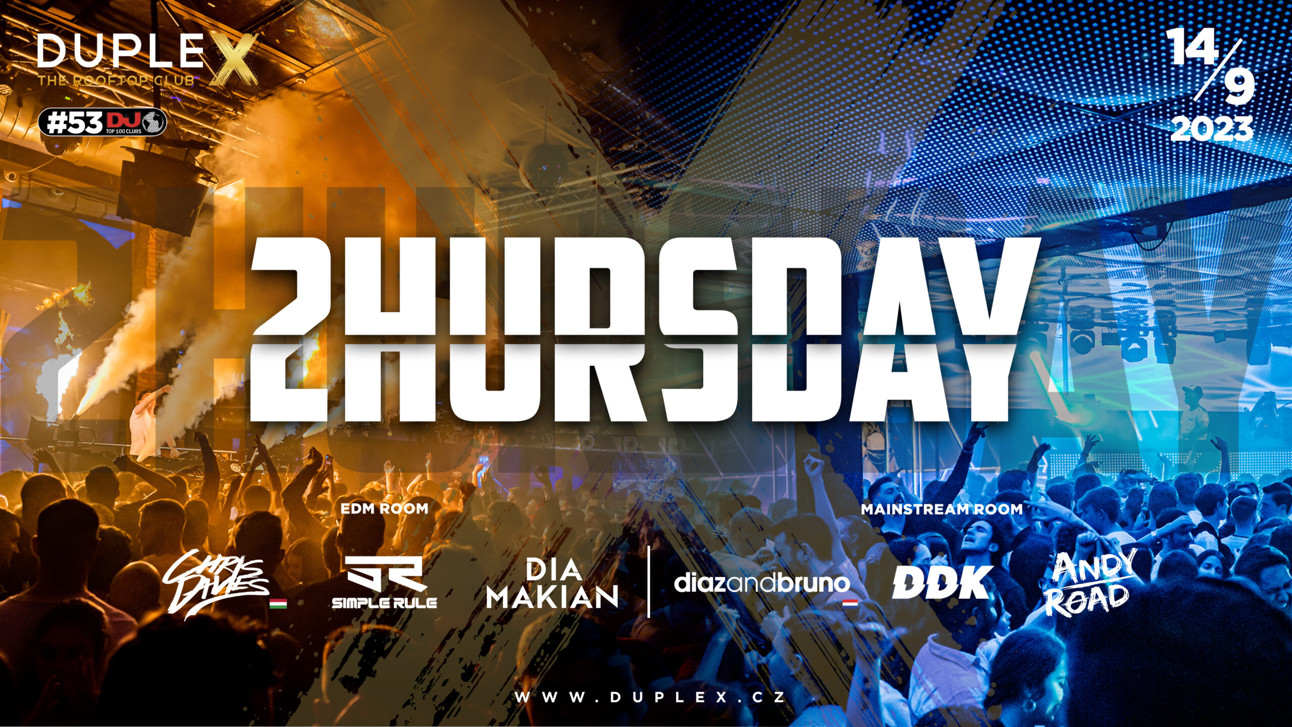 2HURSDAY: The Ultimate Thursday Night Party in Prague! Duplex