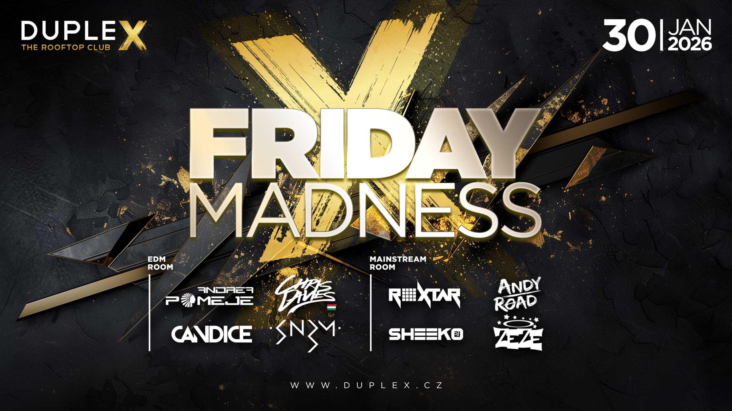 DupleX Club Event Image for FRIDAY MADNESS – 30.1.2026