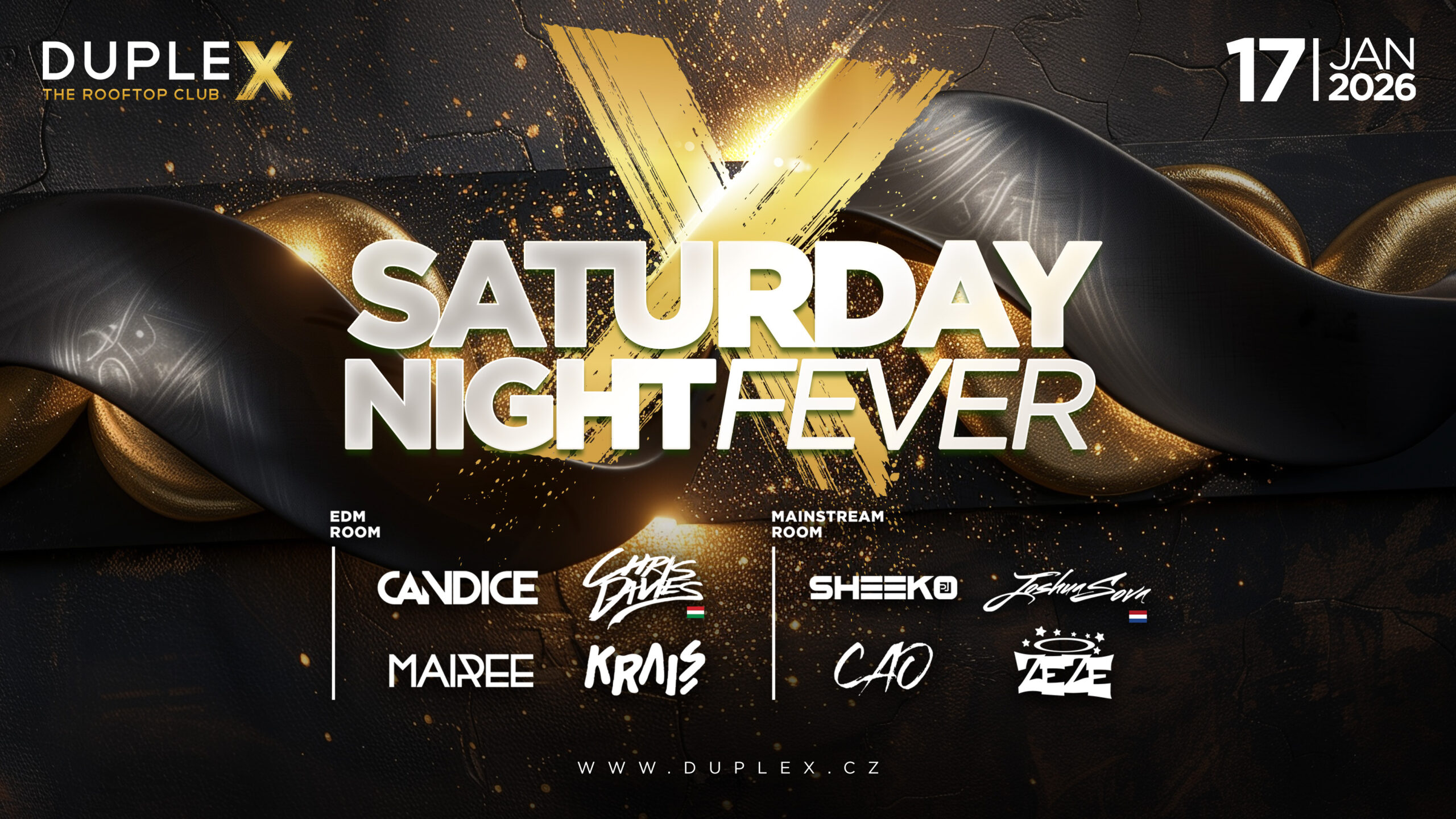 DupleX Club Event Image for SATURDAY NIGHT FEVER – 17.1.2026